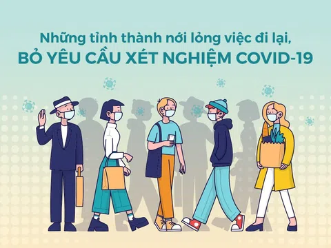 Những tỉnh thành nới lỏng việc đi lại, bỏ yêu cầu xét nghiệm Covid-19