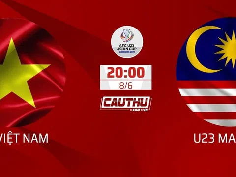 Nhận định U23 Việt Nam vs U23 Malaysia, 20h00 ngày 8/6