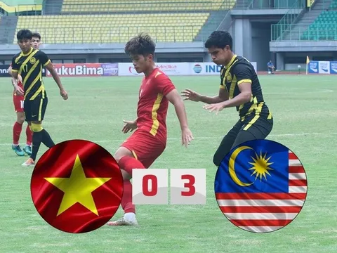 Phung phí cơ hội, U19 Việt Nam đại bại trước Malaysia