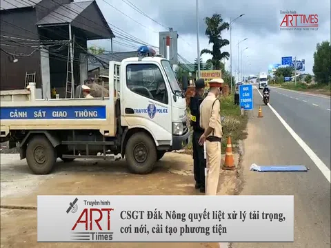 Clip: CSGT Đắk Nông quyết liệt xử lý tải trọng, cơi nới, cải tạo phương tiện