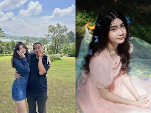 Chụp ảnh cùng bố, ái nữ nhà MC Quyền Linh phổng phao, sở hữu chiều cao nổi bật