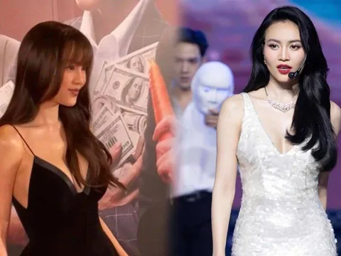 Ninh Dương Lan Ngọc được khen ngợi hết lời khi diện thiết kế xẻ sâu