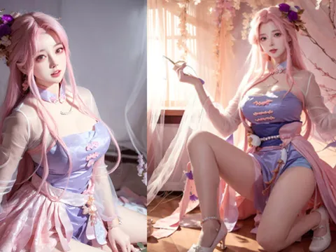 Cosplay Điêu Thuyền Thất Tịch Tiên Tử trong Liên Quân Mobile