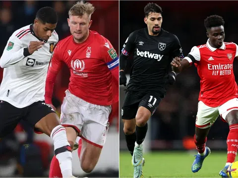 Kết quả bóng đá Ngoại hạng Anh hôm nay: MU hủy diệt Nottingham; Arsenal gặp khó trước West Ham?