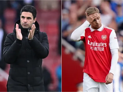 Arsenal thua thảm Brighton, HLV Arteta nói 'lời cay đắng' về tham vọng vô địch Ngoại hạng Anh