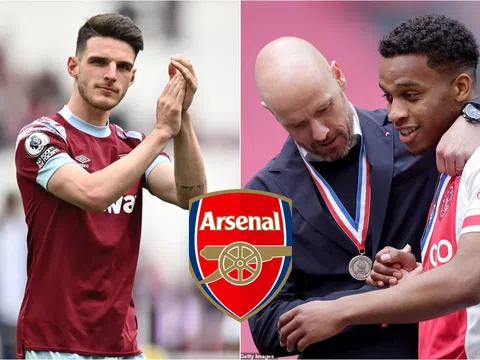 Mở đường cho MU chiêu mộ Declan Rice, Arsenal nhắm 'trò cưng' của HLV Ten Hag với giá không tưởng