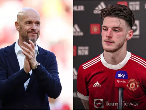 NÓNG! MU bất ngờ chiêu mộ Declan Rice, HLV Ten Hag tung 'át chủ bài' khiến Arsenal ôm hận