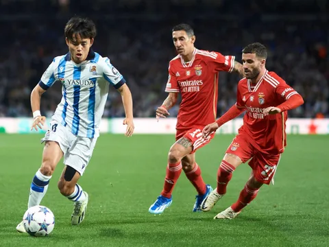 Phủ đầu Benfica, Real Sociedad tiến sát vòng 16 đội C1