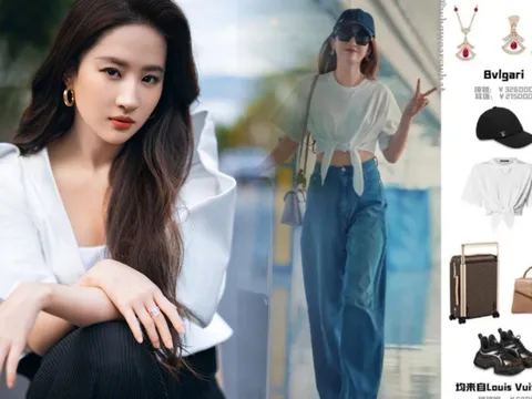 Choáng ngợp khi bóc giá set đồ Lưu Diệc Phi diện ở sân bay: Sơ sơ cũng 2,8 tỷ đồng!