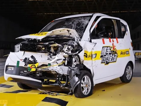 Những kết quả kiểm nghiệm an toàn trên thực tế của ô tô điện mini Wuling Hongguang Mini EV sắp ra mắt
