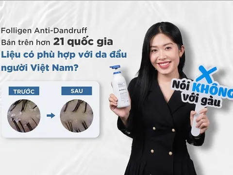 Dầu gội trị gàu Folligen Anti-Dandruff bán trên hơn 21 quốc gia của Dr.FORHAIR, liệu có phù hợp với da đầu người Việt Nam?