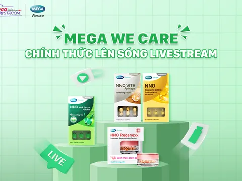 YeaH1 Up tung sản phẩm uy tín Mega We Care lên sóng livestream TikTok