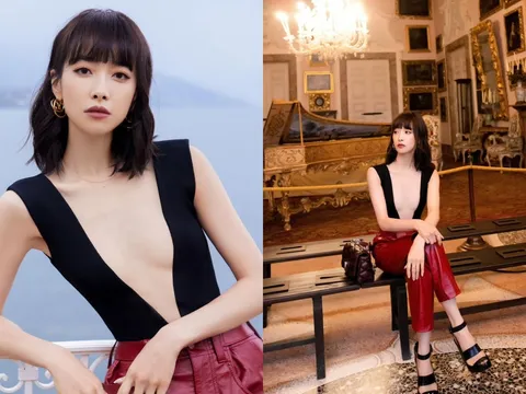 Cựu thành viên f(x) Victoria Tống Thiến khiến dân tình sốc tận óc với chiếc áo xẻ sâu đến tận eo