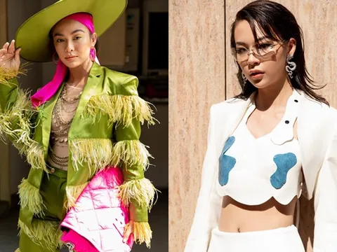 Mâu Thủy diện nguyên "cây xanh lá", Phí Phương Anh thay tận 2 bộ trong ngày thứ 5 The Best Street Style 2020