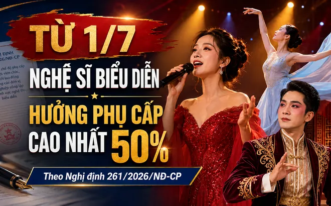 Từ 1/7, nghệ sĩ biểu diễn được hưởng phụ cấp ưu đãi nghề cao nhất 50%